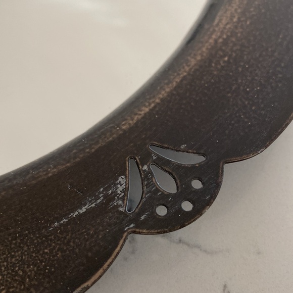 Vintage Metal Bronze Mirror/Tray (candles NOT included) - Picture 4 of 16